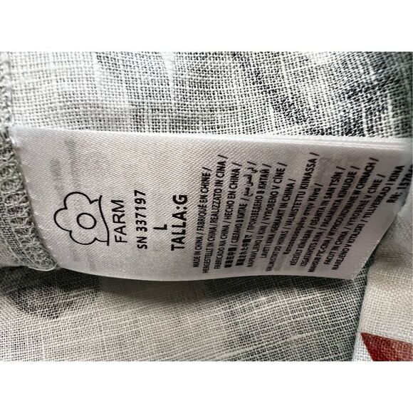 Farm Rio Women's Floral Midnight Macaw Fiesta Mini Dress Multicolor Large NWOT - Picture 12 of 14